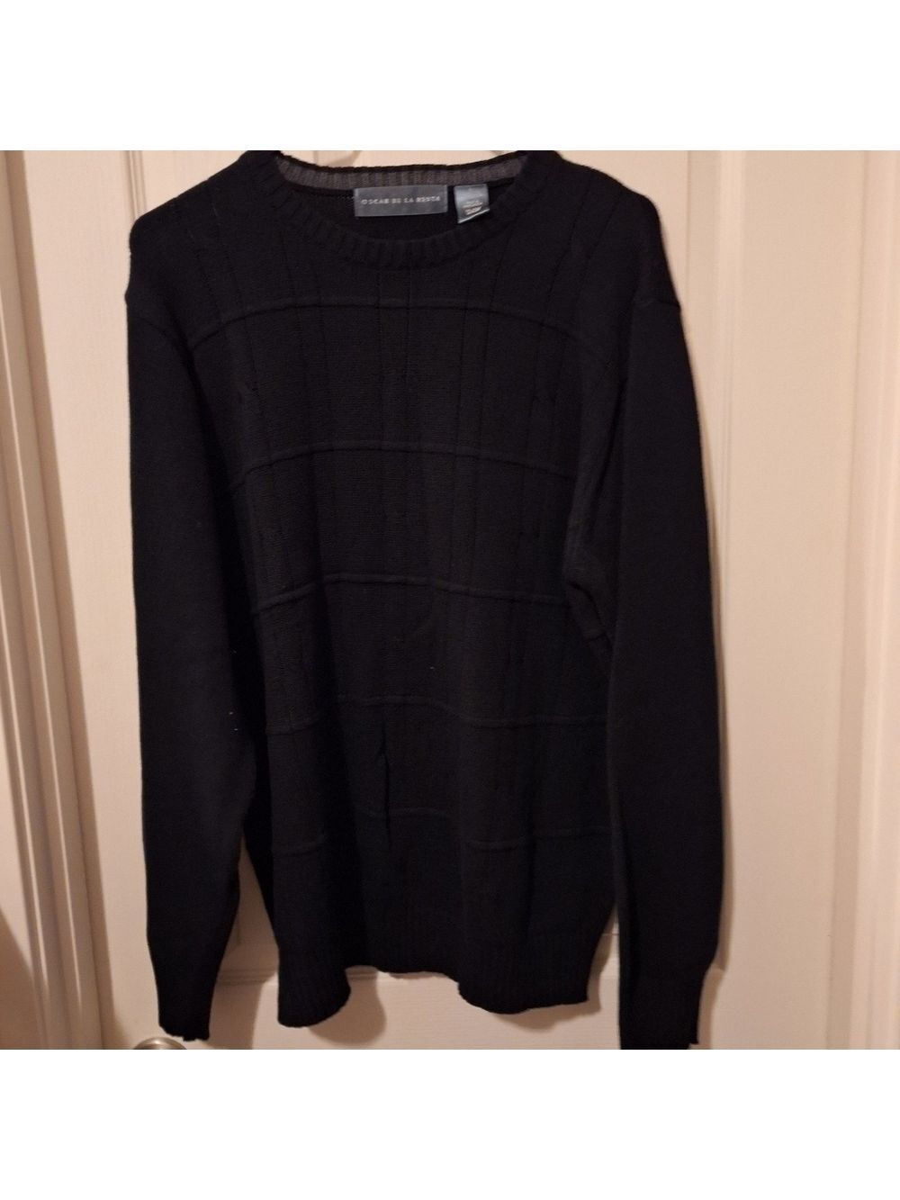 Oscar De La Renta Black Sweater Large